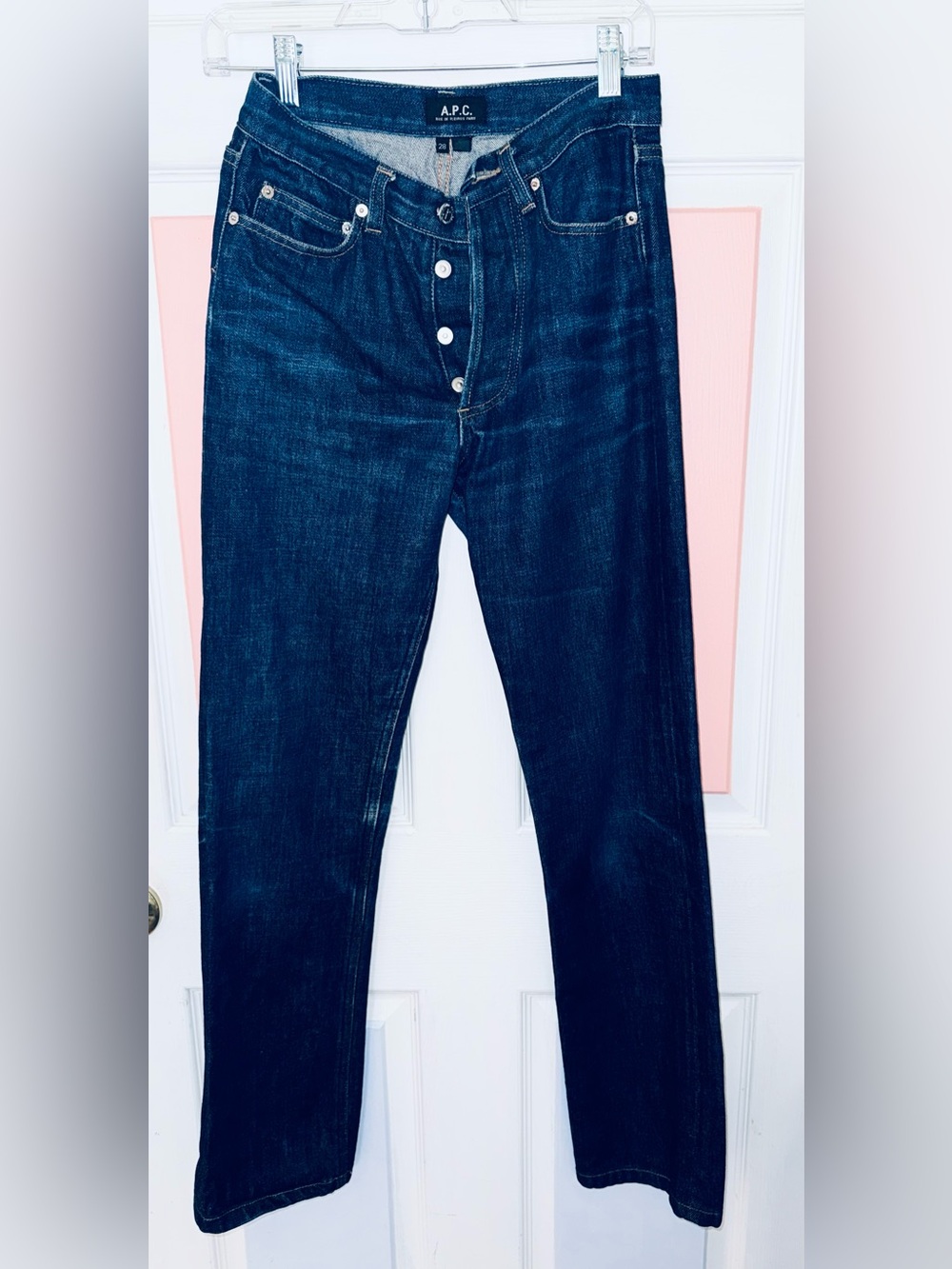 A.P.C. Women's Dark Indigo Rue de Fleurus Paris Jeans Sz 28 Like New Condition